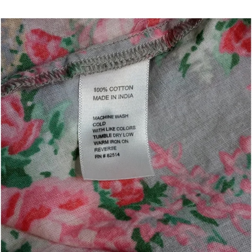 Cotton Floral Robe - Picture 7 of 7